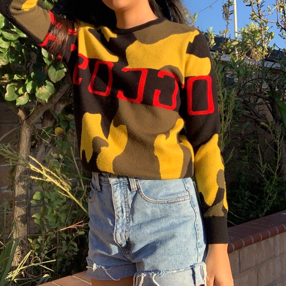 CAMO CREW NECK/SWEATER - Picture 3 of 4